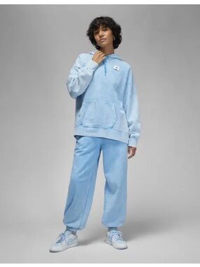 Set!! Jordan Light Blue Pullover Hoodie with matching joggers!! Oversized.